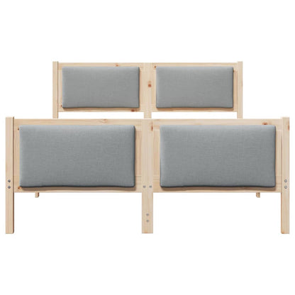 Struttura del letto Grigio chiaro 140 x 190 cm Tessuto | homemem39