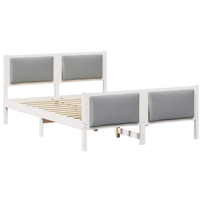 Struttura del letto Grigio chiaro 135 x 190 cm Tessuto | homemem39