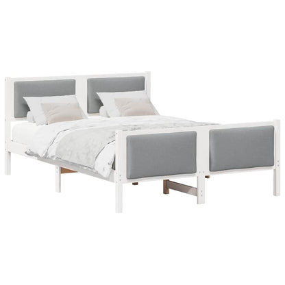 Struttura del letto Grigio chiaro 135 x 190 cm Tessuto | homemem39