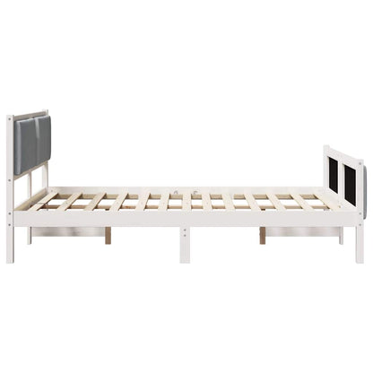 Struttura del letto Grigio chiaro 135 x 190 cm Tessuto | homemem39