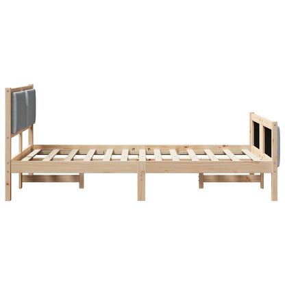 Struttura del letto Grigio chiaro 120 x 190 cm Tessuto | homemem39