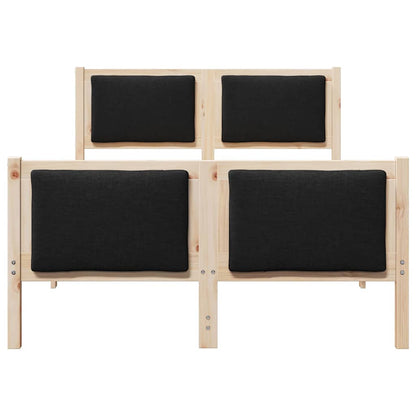 Struttura del letto con testiera Nero 120 x 190 cm Tessuto | homemem39