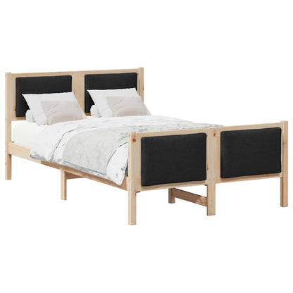 Struttura del letto con testiera Nero 120 x 190 cm Tessuto | homemem39
