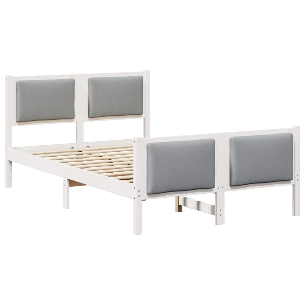 Struttura del letto Grigio chiaro 120 x 190 cm Tessuto | homemem39
