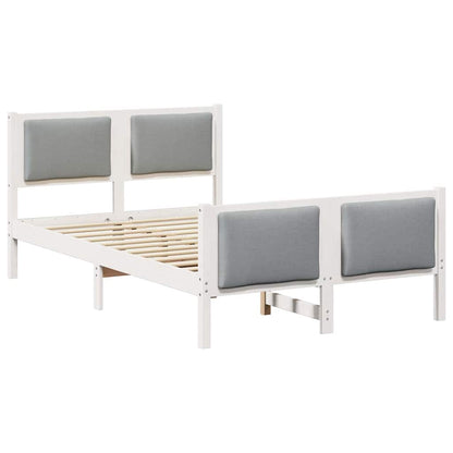 Struttura del letto Grigio chiaro 120 x 190 cm Tessuto | homemem39