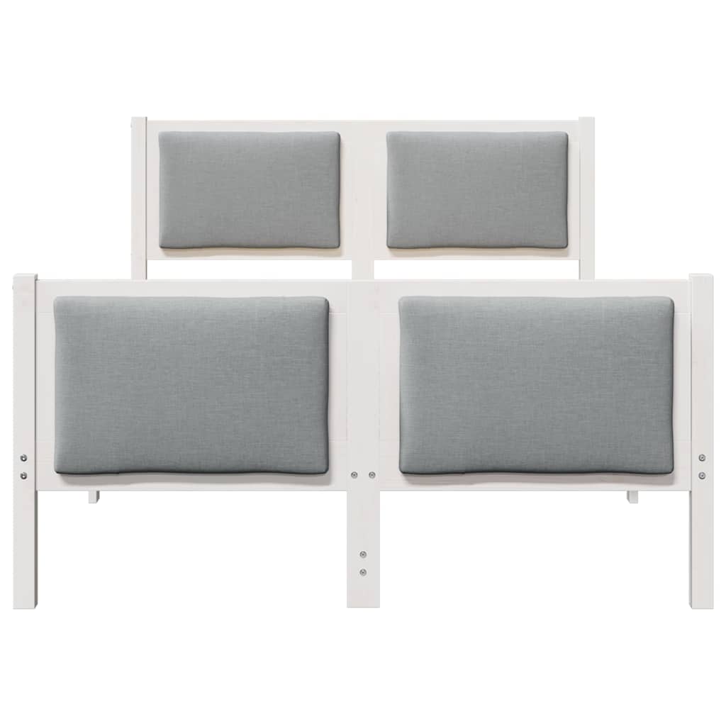 Struttura del letto Grigio chiaro 120 x 190 cm Tessuto | homemem39