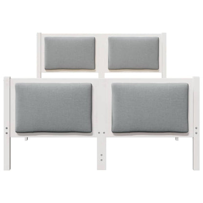 Struttura del letto Grigio chiaro 120 x 190 cm Tessuto | homemem39