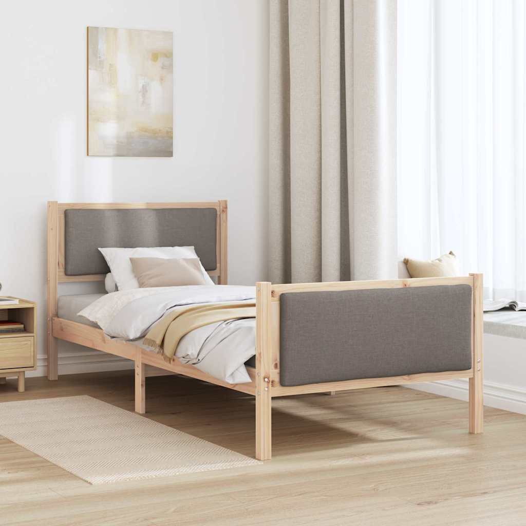 Struttura del letto con testiera Talpa 100 x 200 cm Tessuto | homemem39