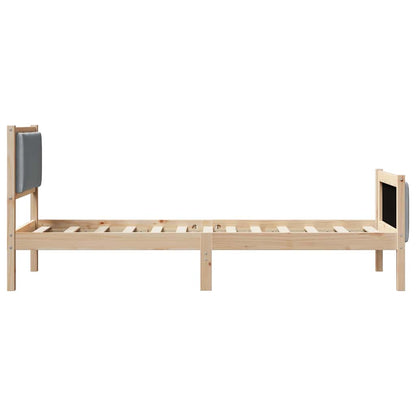 Struttura del letto Grigio chiaro 80 x 200 cm Tessuto | homemem39