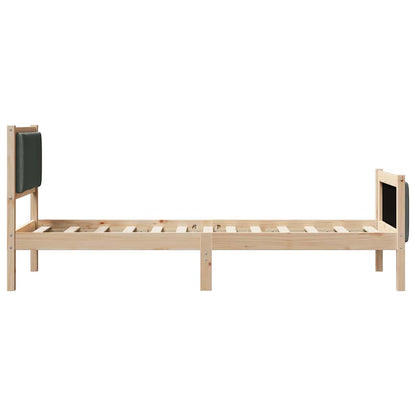 Struttura del letto Grigio scuro 80 x 200 cm Tessuto | homemem39