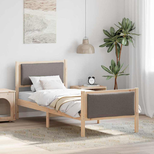 Struttura del letto con testiera Talpa 80 x 200 cm Tessuto | homemem39