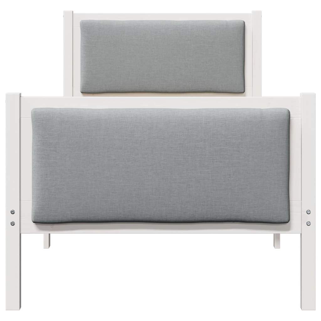 Struttura del letto Grigio chiaro 80 x 200 cm Tessuto | homemem39