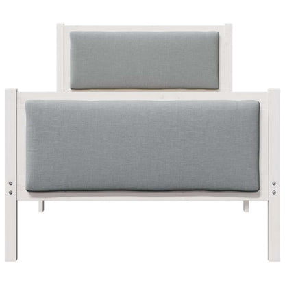 Struttura del letto Grigio chiaro 90 x 190 cm Tessuto | homemem39