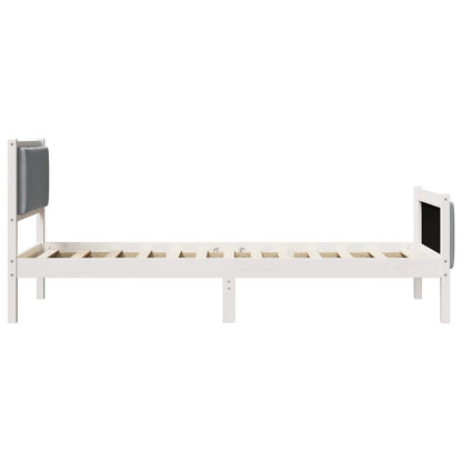 Struttura del letto Grigio chiaro 90 x 190 cm Tessuto | homemem39
