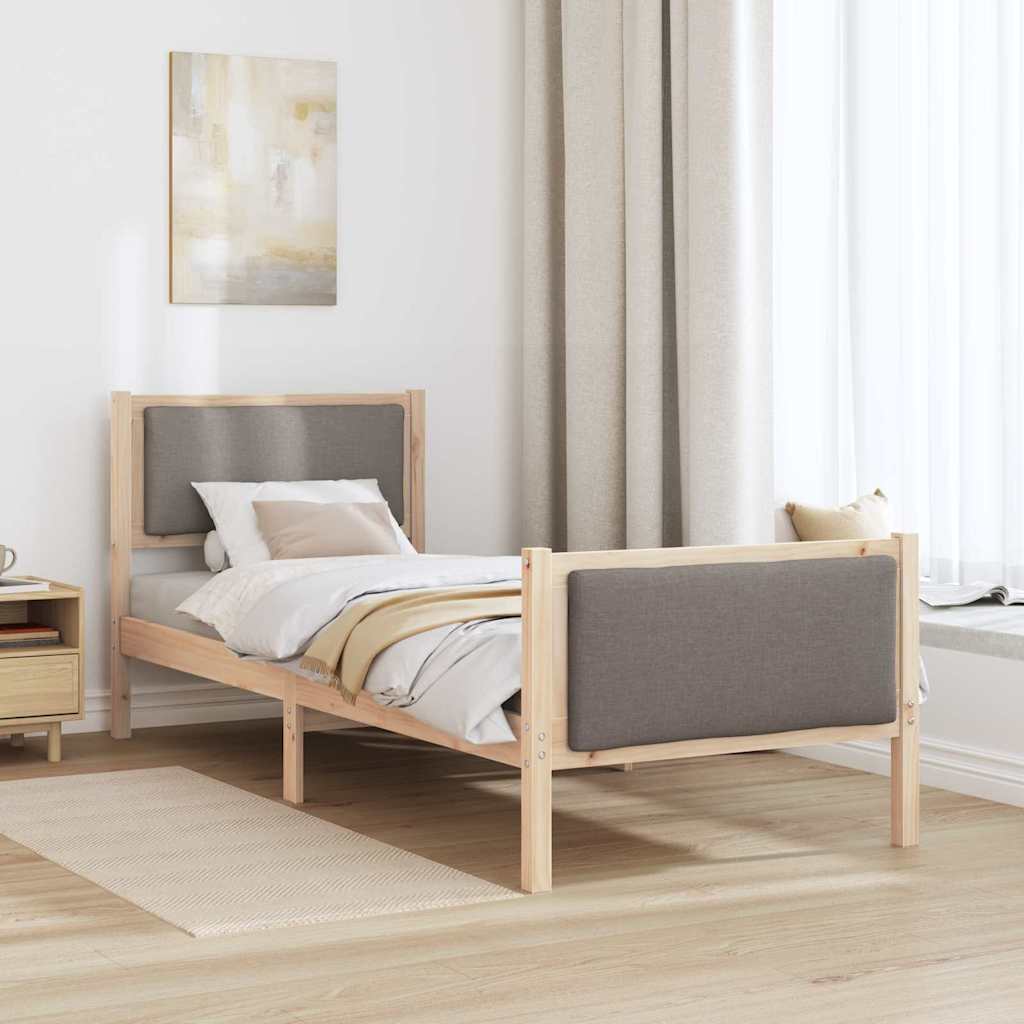 Struttura del letto con testiera Talpa 75 x 190 cm Tessuto | homemem39