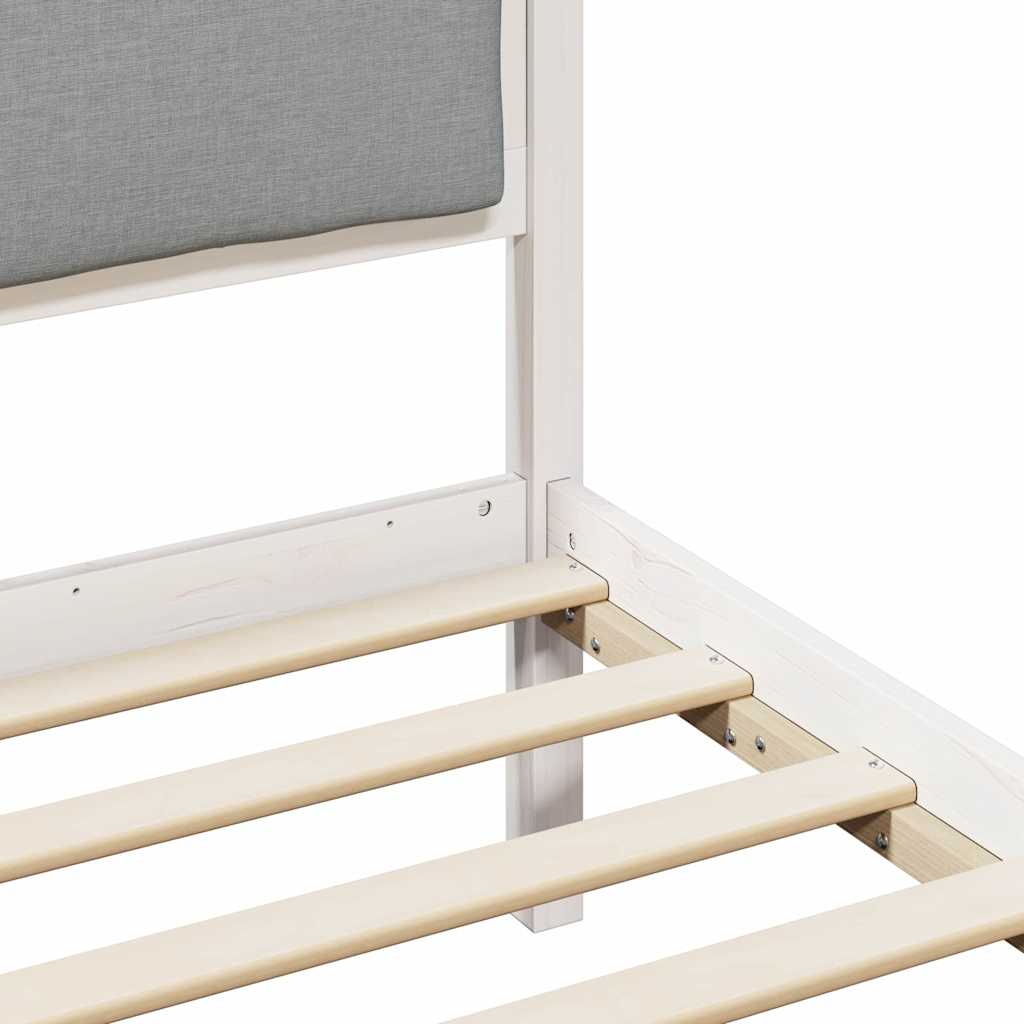 Struttura del letto Grigio chiaro 75 x 190 cm Tessuto | homemem39