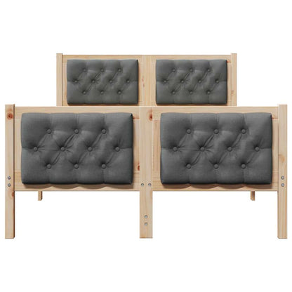 Struttura del letto Grigio scuro 135 x 190 cm Pino massello | homemem39