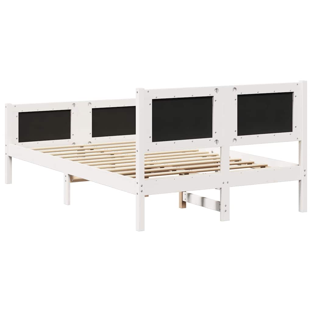 Struttura del letto Grigio chiaro 135 x 190 cm Pino massello | homemem39