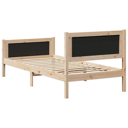 Struttura del letto Grigio chiaro 90 x 200 cm Pino massello | homemem39