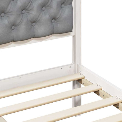 Struttura del letto Grigio chiaro 75 x 190 cm Pino massello | homemem39