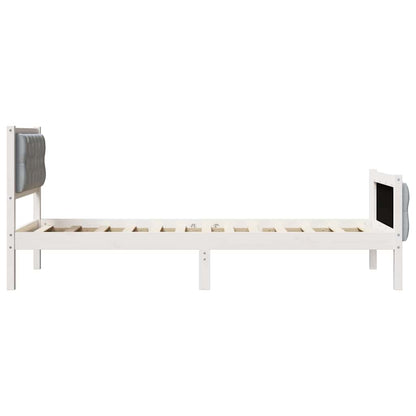 Struttura del letto Grigio chiaro 75 x 190 cm Pino massello | homemem39