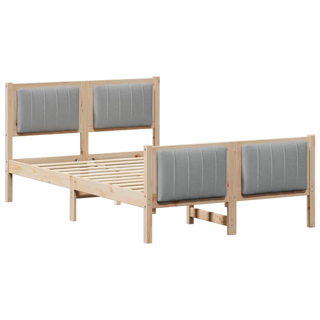 Struttura del Letto Marrone e grigio chiaro 120 x 200 cm | homemem39