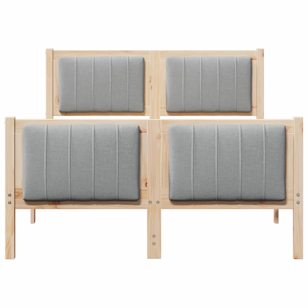 Struttura del Letto Marrone e grigio chiaro 120 x 200 cm | homemem39