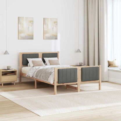 Struttura del Letto marrone e grigio scuro 120 x 200 cm | homemem39