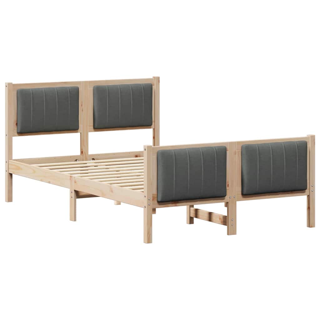 Struttura del Letto marrone e grigio scuro 120 x 200 cm | homemem39