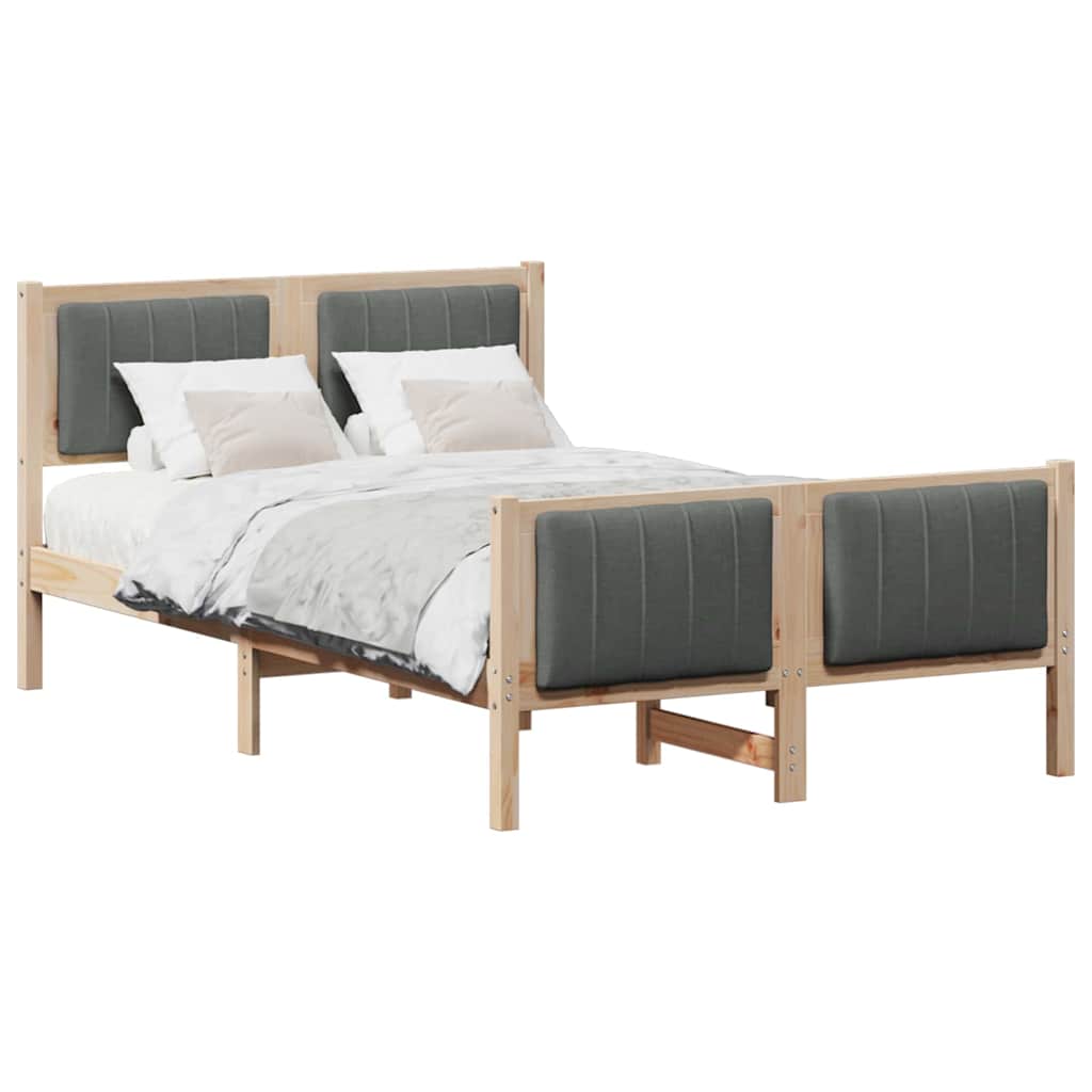 Struttura del Letto marrone e grigio scuro 120 x 200 cm | homemem39