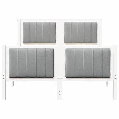 Struttura del Letto Bianco e grigio chiaro 120 x 200 cm | homemem39