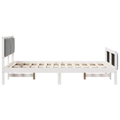 Struttura del Letto Bianco e grigio chiaro 120 x 200 cm | homemem39
