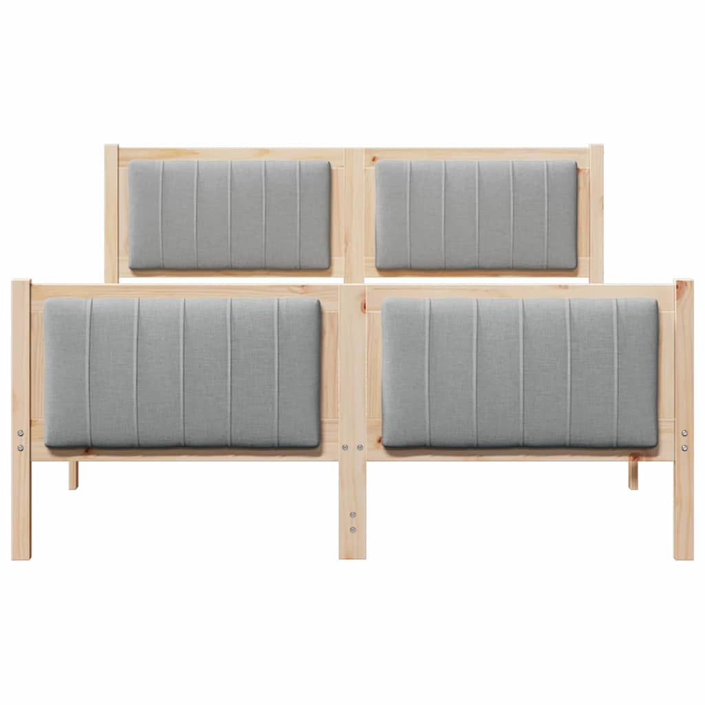 Struttura del Letto Marrone e grigio chiaro 135 x 190 cm | homemem39