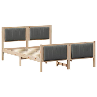 Struttura del Letto marrone e grigio scuro 135 x 190 cm | homemem39