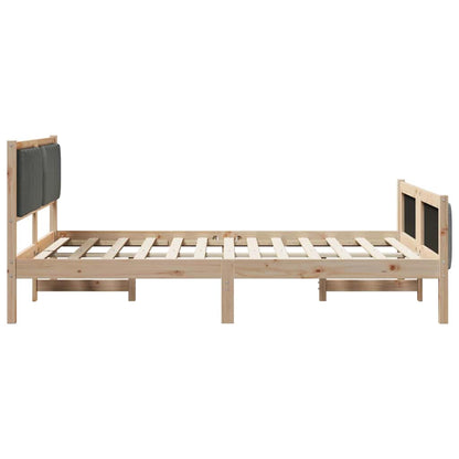 Struttura del Letto marrone e grigio scuro 135 x 190 cm | homemem39