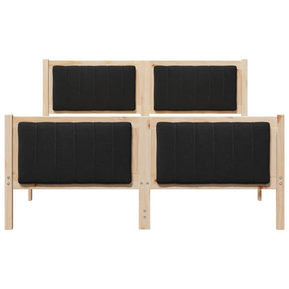Struttura del Letto con testiera Marrone e nero 135 x 190 cm | homemem39