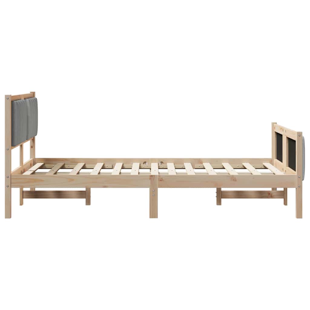 Struttura del Letto Marrone e grigio chiaro 120 x 190 cm | homemem39