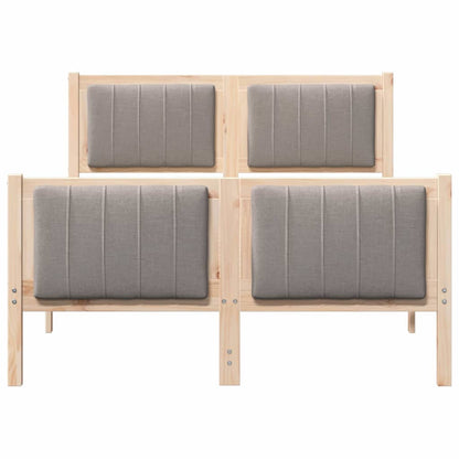 Struttura del Letto con testiera Marrone e taupe 120 x 190 cm | homemem39