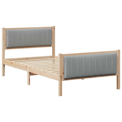 Struttura del Letto Marrone e grigio chiaro 100 x 200 cm | homemem39