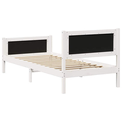 Struttura del Letto Bianco e grigio chiaro 90 x 200 cm | homemem39
