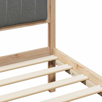 Struttura del Letto marrone e grigio scuro 80 x 200 cm | homemem39