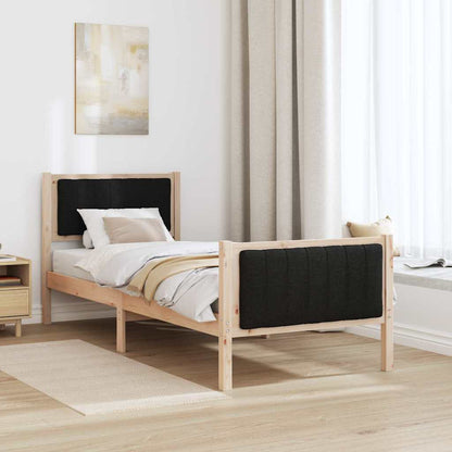 Struttura del Letto con testiera Marrone e nero 80 x 200 cm | homemem39
