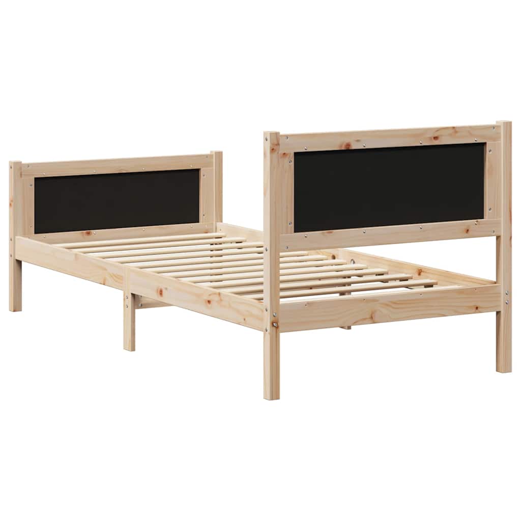 Struttura del Letto marrone e grigio scuro 90 x 190 cm | homemem39
