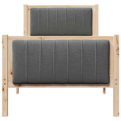 Struttura del Letto marrone e grigio scuro 75 x 190 cm | homemem39