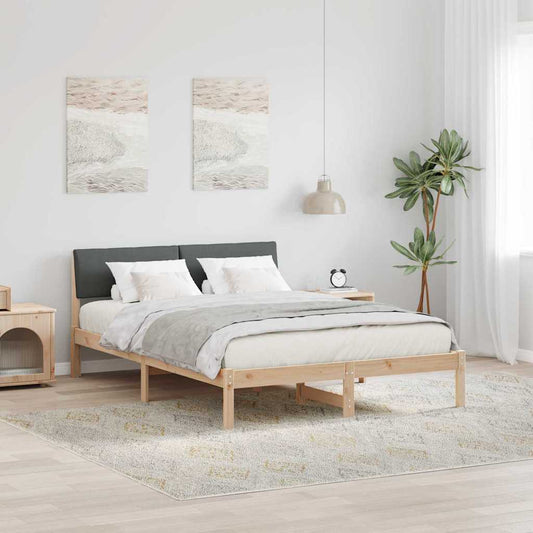 Struttura del Letto marrone e grigio scuro 160 x 200 cm | homemem39