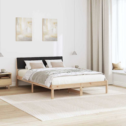 Struttura del Letto con testiera Marrone e nero 160 x 200 cm | homemem39