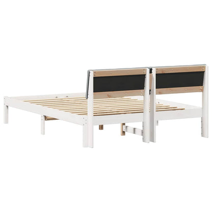 Struttura del Letto Bianco e grigio chiaro 150 x 200 cm | homemem39