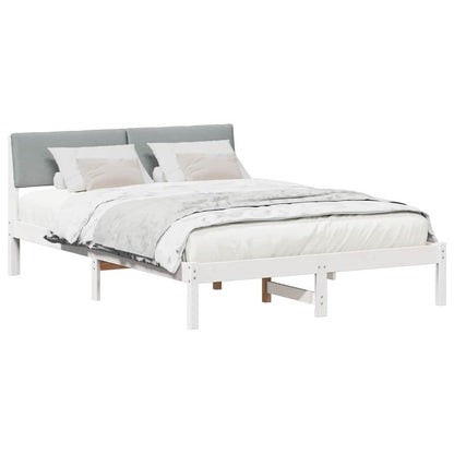 Struttura del Letto Bianco e grigio chiaro 150 x 200 cm | homemem39