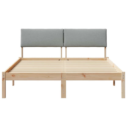 Struttura del Letto Marrone e grigio chiaro 140 x 200 cm | homemem39