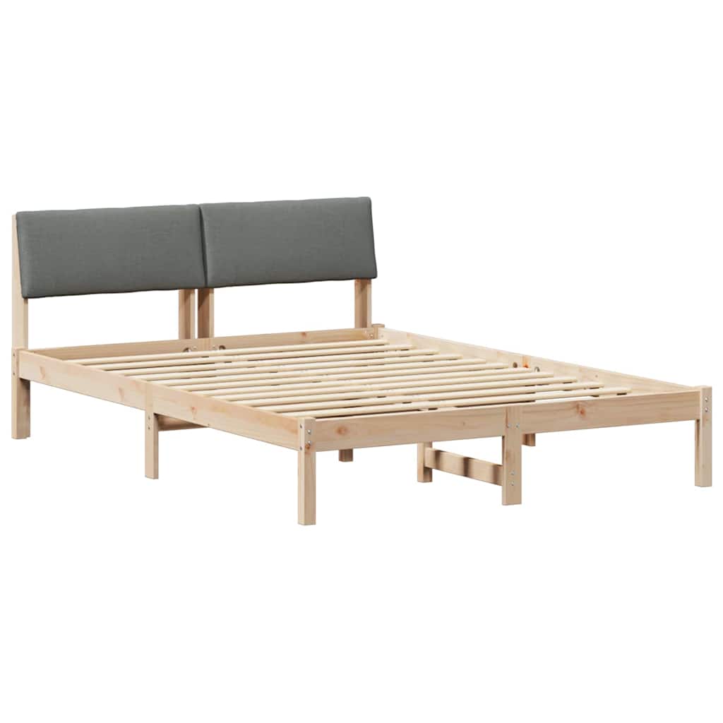 Struttura del Letto marrone e grigio scuro 140 x 200 cm | homemem39
